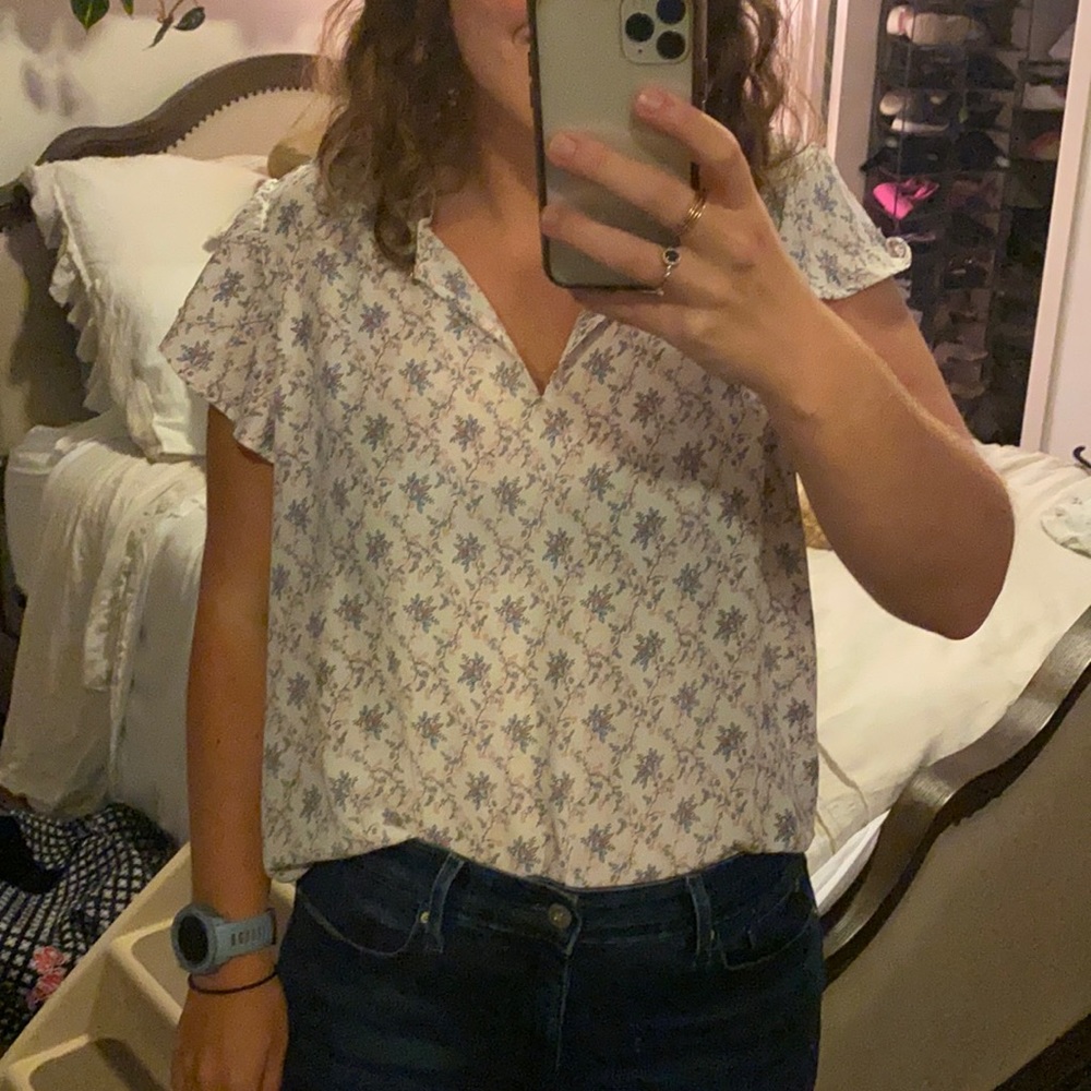 NWT loft floral blouse